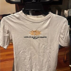 Zara White Kids Shirt with Gold and Black Print